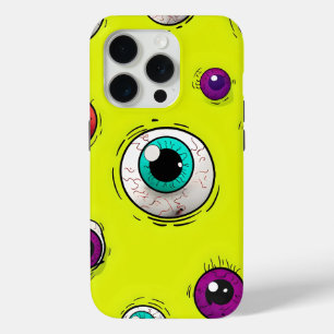 不気味&おもしろい眼球パターンiPhoneケース iPhone 15 Proケース