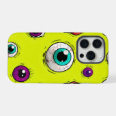 不気味&おもしろい眼球パターンiPhoneケース iPhoneケース (裏面横)