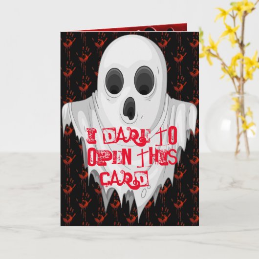 不気味 カード (黄色い花)