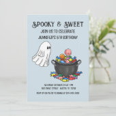 不気味&スウィートハロウィーン誕生日招待状 招待状 (スタンド正面)