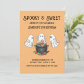 不気味&スウィートハロウィーン誕生日招待状 招待状 (スタンド正面)