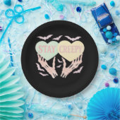 不気味 – スケルトンハンドホールドハートSweet And Sp ペーパープレート (パーティー)