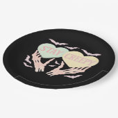 不気味 – スケルトンハンドホールドハートSweet And Sp ペーパープレート (アングル)