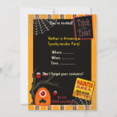 不気味 – タキュラハロウィンイベントパーティー 招待状 (裏面)