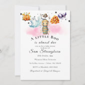 不気味&可愛いハロウィーンをテーマにした赤ちゃんシャワー招待状 招待状 (正面)