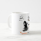 不気味 & Spettrale – バイリンガルのハロウィーンデザイン コーヒーマグカップ (正面左)