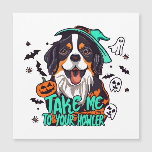 不気味Bernese Halloween ：あなたのハウラーに私を連れて行く (正面)