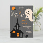 不気味Boos & Boozeハローウィンパーティ招待状 招待状 (スタンド正面)