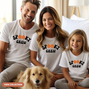 不気味Crew Halloween Matching Family Women's Tシャツ
