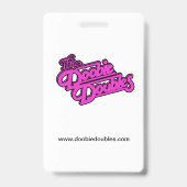 不気味Doobie Doubleハロウィーン名タグ バッジ (裏面)