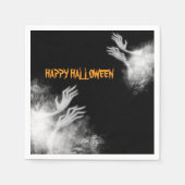 不気味Ghostly Handsハロウィーン スタンダードカクテルナプキン (正面)