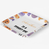 "不気味one"ハロウィーン1歳の誕生日パーティープレート ペーパープレート (傾斜あり)