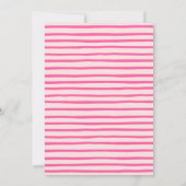 不気味One Pink Halloween 1st Birthday 招待状 (裏面)