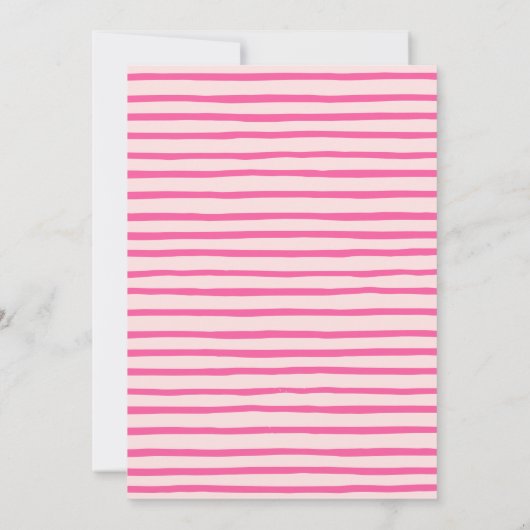 不気味One Pink Halloween 1st Birthday 招待状 (裏面)