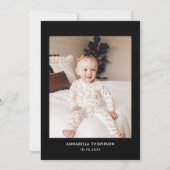 不気味One Pink Halloween Photo 1st Birthday 招待状 (裏面)