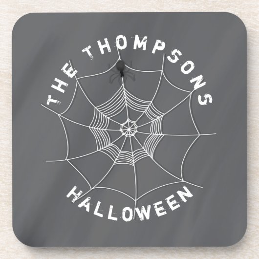 不気味Spider Web飲料用コースター コースター (正面)