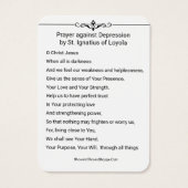 不況祈りの言葉St. Ignatius Loyola (裏面)