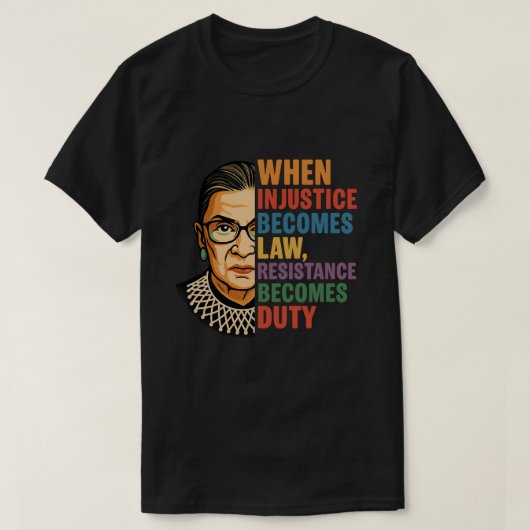 不法が法となれば抵抗は義務となる Tシャツ (デザイン正面)
