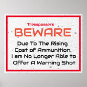 不法侵入おもしろい引用文の標識なし ポスター (正面)