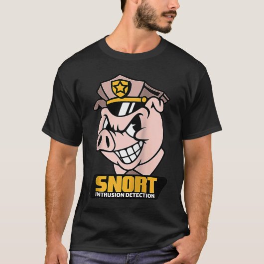 不法侵入検知ピグサイバーセキュリティSecuri Tシャツ (正面)