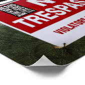 不法侵入標識なし… ポスター (角)