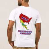 不法入国者に対して Tシャツ (裏面)