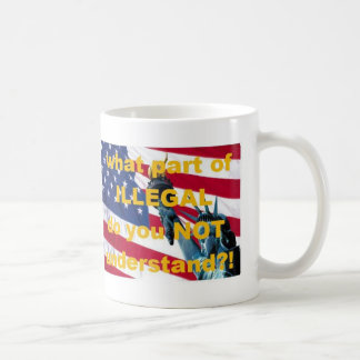不法入国者のマグ コーヒーマグカップ