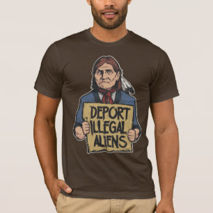 不法入国者のワイシャツを追放して下さい Tシャツ
