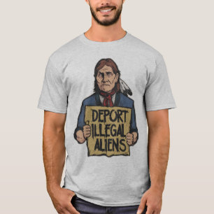 不法入国者のワイシャツを追放して下さい Tシャツ