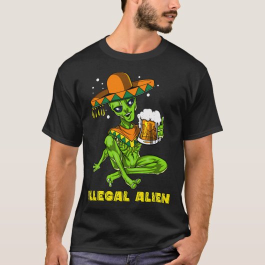 不法外国人シンコ・デ・マヨ Tシャツ (正面)