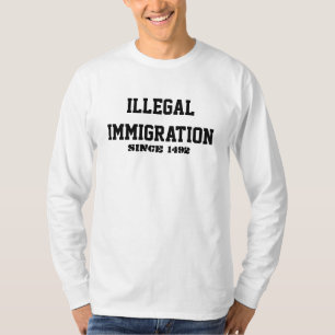 不法移民 Tシャツ