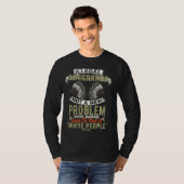 不法移民Not A New Problem先住民Ameri Tシャツ (正面フル)