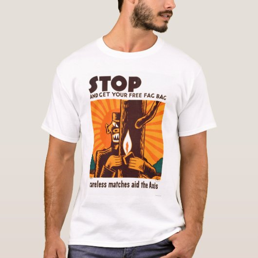 不注意なマッチ無し1942 WPA Tシャツ (正面)