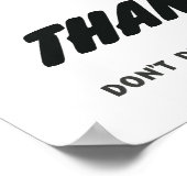 不注意な話よりも危険ではない ポスター (角)