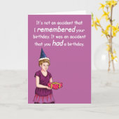 不測の誕生日カード。 カード (黄色い花)