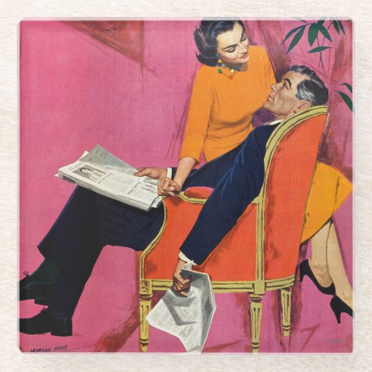 不満の年 ガラスコースター (正面)