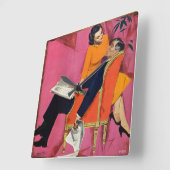 不満の年 スクエア壁時計 (傾斜)