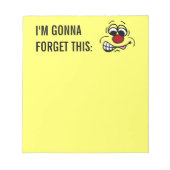 不満を抱いた従業員顔不満 ノートパッド (正面)