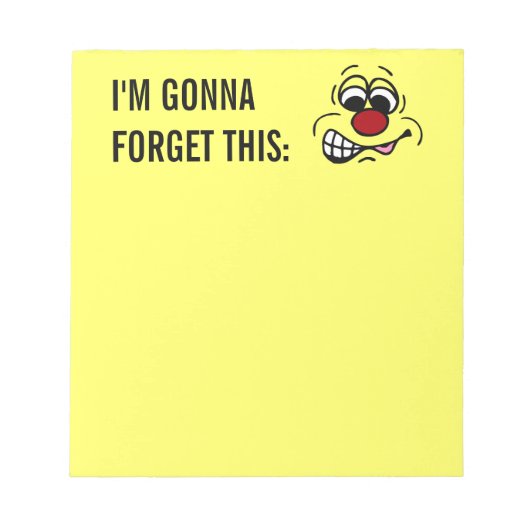 不満を抱いた従業員顔不満 ノートパッド (正面)