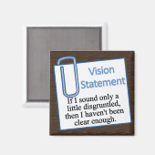 不満を抱いた従業員 マグネット (正面/裏面)