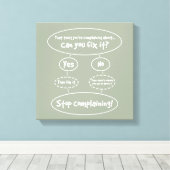 「不満を言うストップ方法」の図 キャンバスプリント (インサイチュ (ウッドフロア))