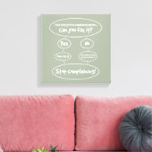 「不満を言うストップ方法」の図 キャンバスプリント (インサイチュ (リビング))