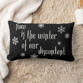 不満雪の冬あなたの色を選択 ランバークッション (ブランケット)