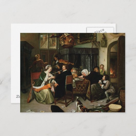 不溶家庭, 1668 ポストカード (正面/裏面)