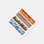 不滅で信じられないほどの母親 スタンダードカクテルナプキン (角)