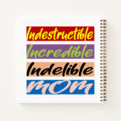 不滅で信じられないほどの母親 ノートブック (裏面)