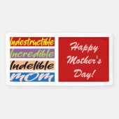 不滅で信じられないほどの母親 横断幕 (横)