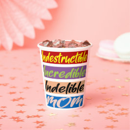 不滅で信じられないほどの母親 紙コップ