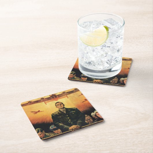 不滅のハーピー スクエアペーパーコースター (インサイチュ)