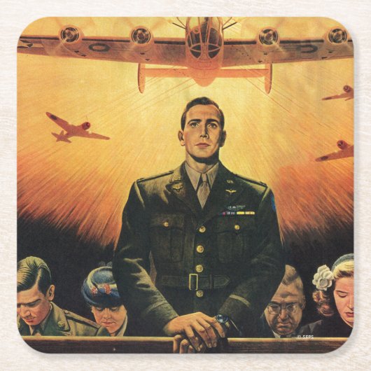 不滅のハーピー スクエアペーパーコースター (正面)